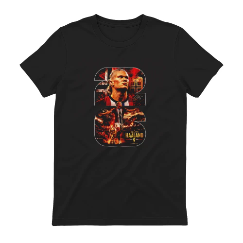 Erling Haaland Norway No 9 Collage Soccer shirt