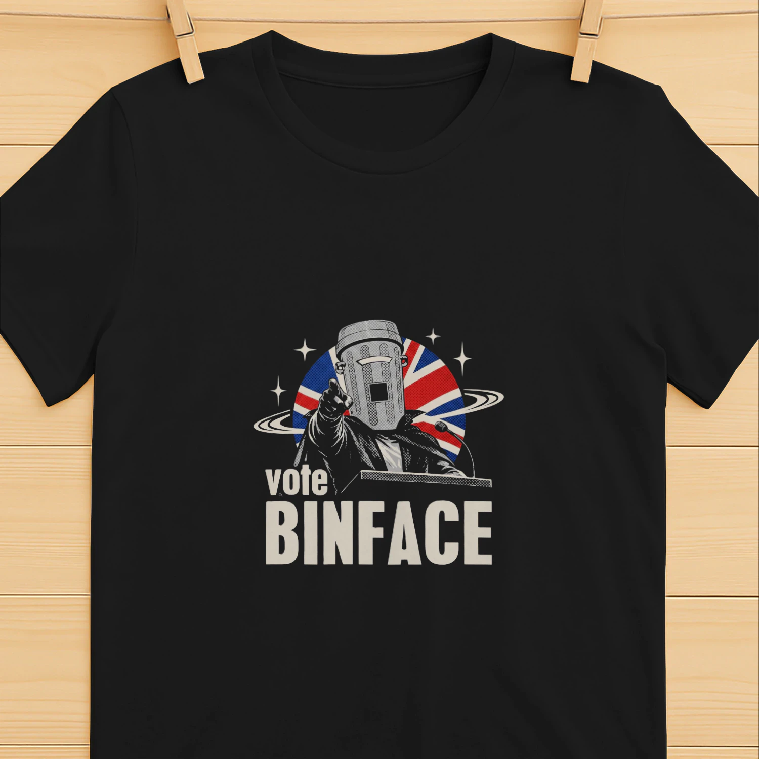 Vote Count Binface UK Political Satire shirt