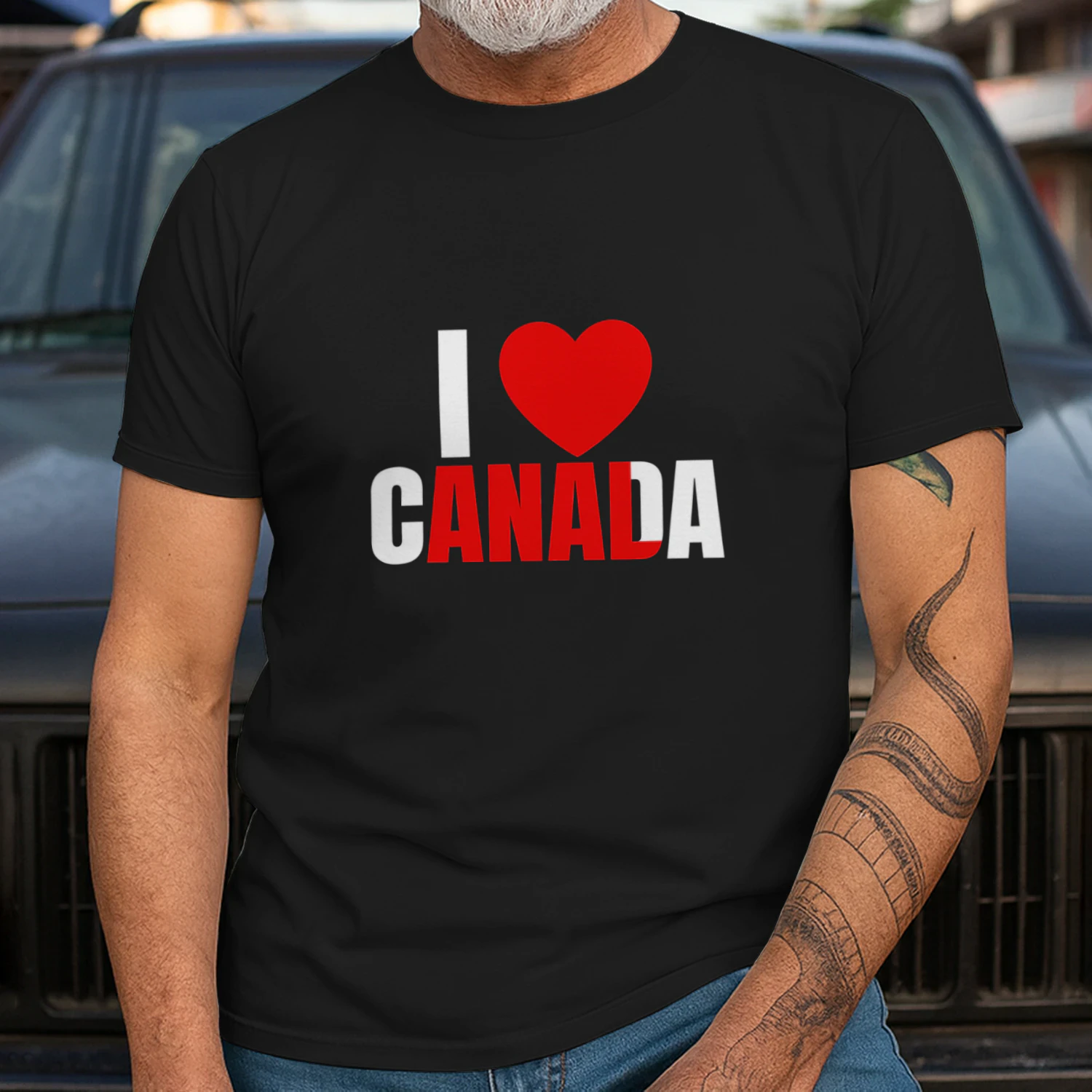 I love Canada red text Anal shirt