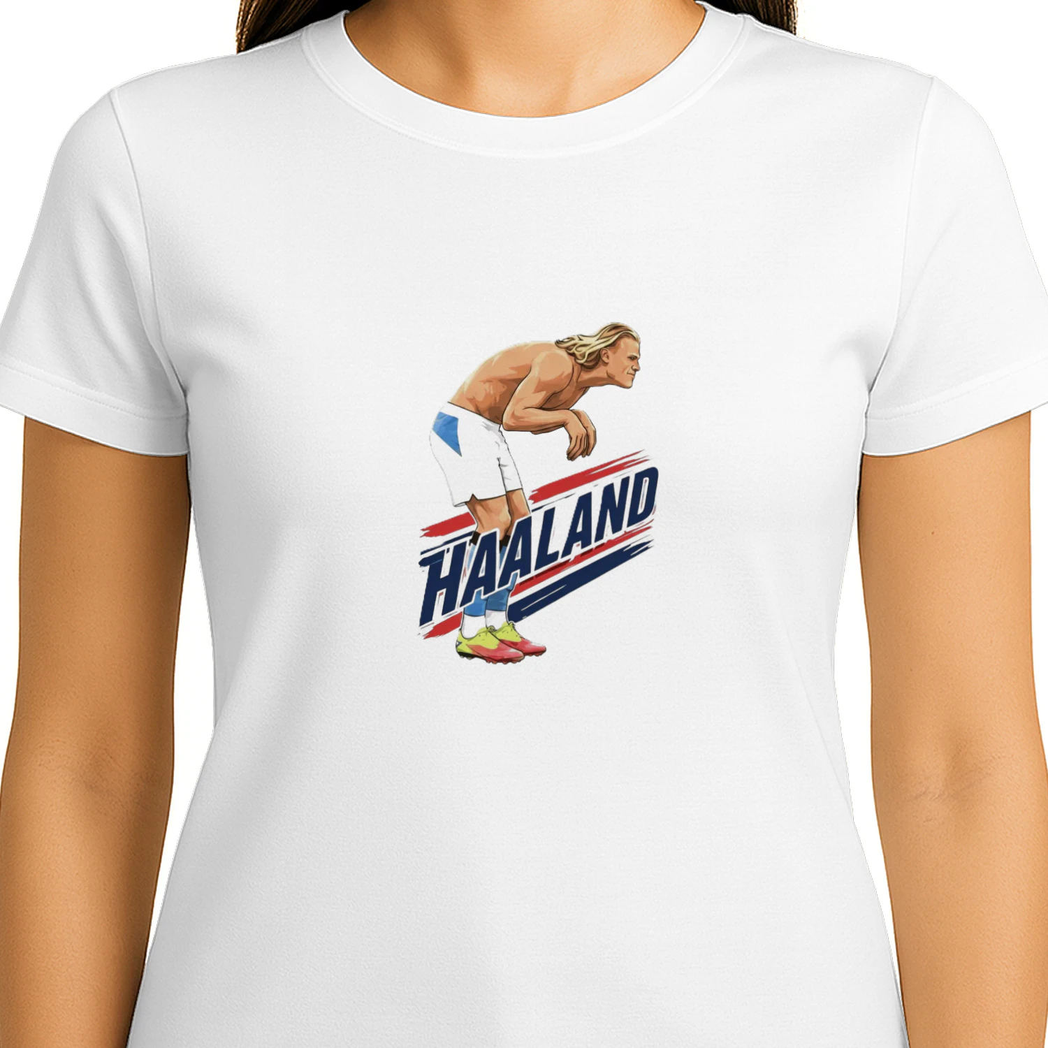Haaland Cartoon Soccer Shirt