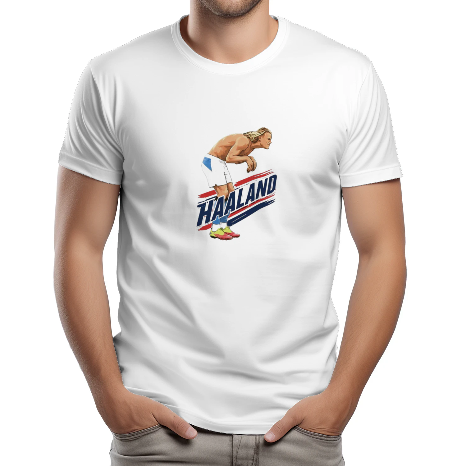 Haaland Cartoon Soccer Shirt