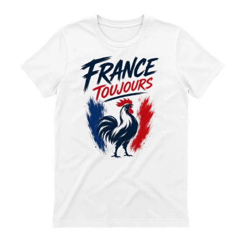 France Toujours Rooster Football Fan T-Shirt