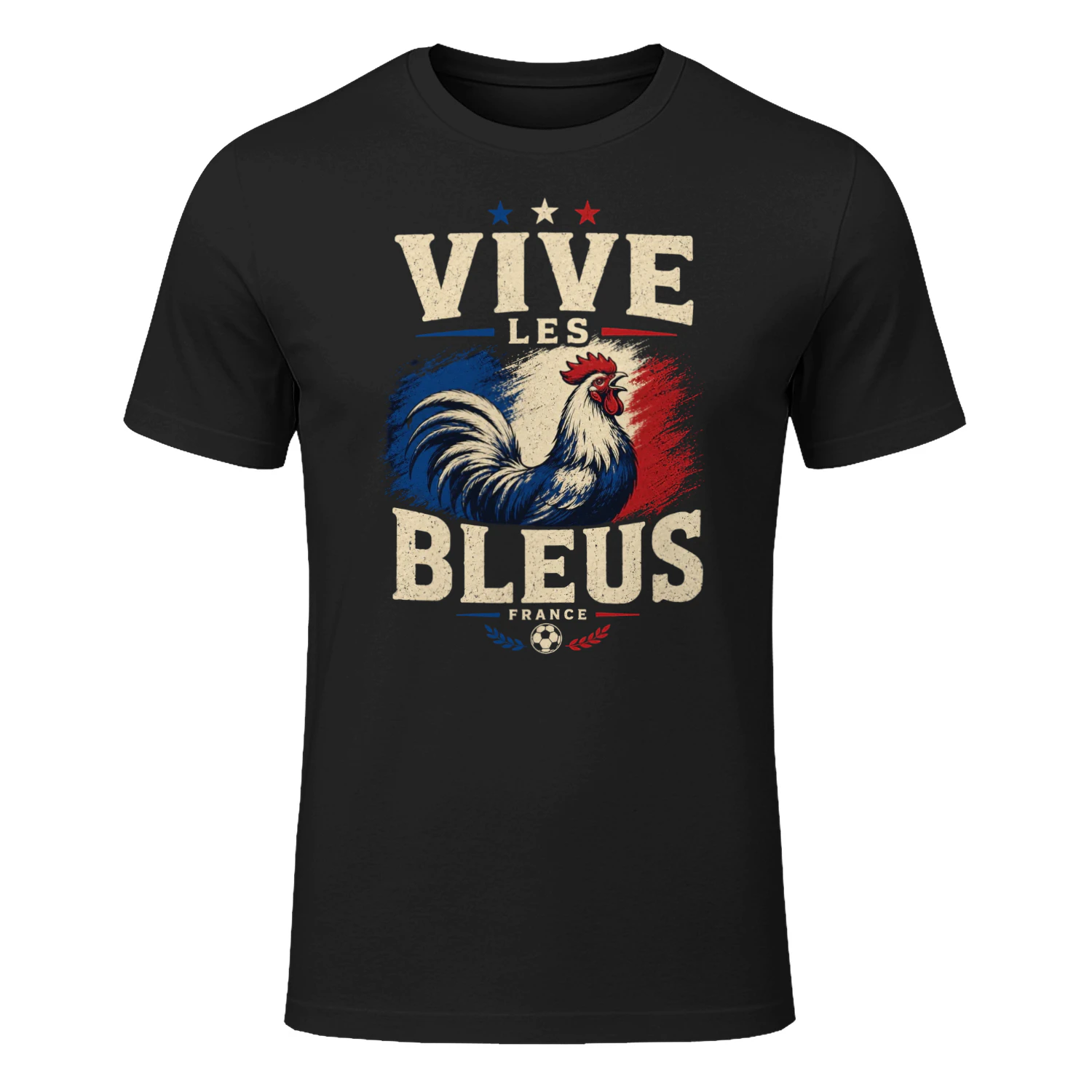 Vive Les Bleus France Football Fan T-Shirt