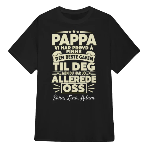 Pappa vi har prøvd å finne den beste gaven til deg