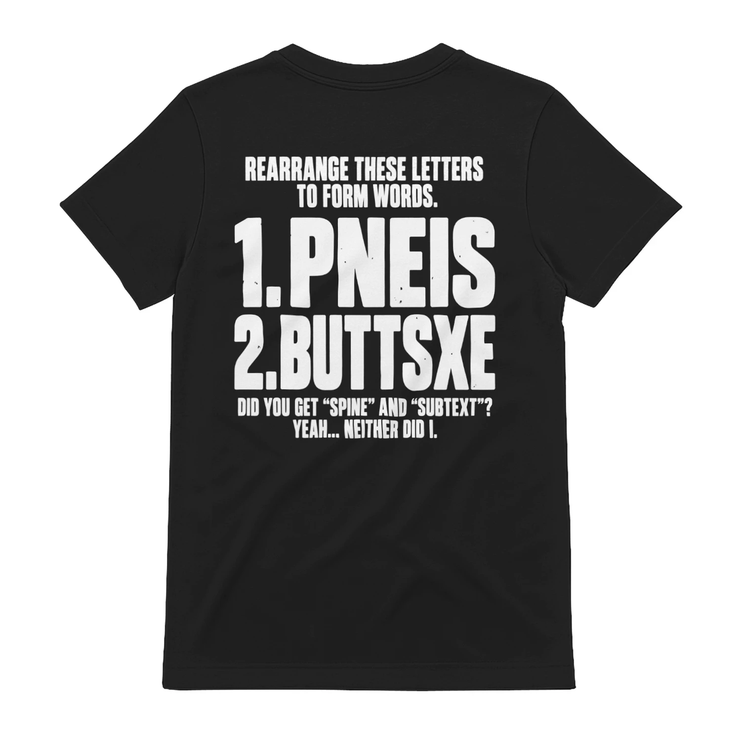 rearrange these letters to form words T-shirt