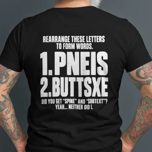 rearrange these letters to form words T-shirt