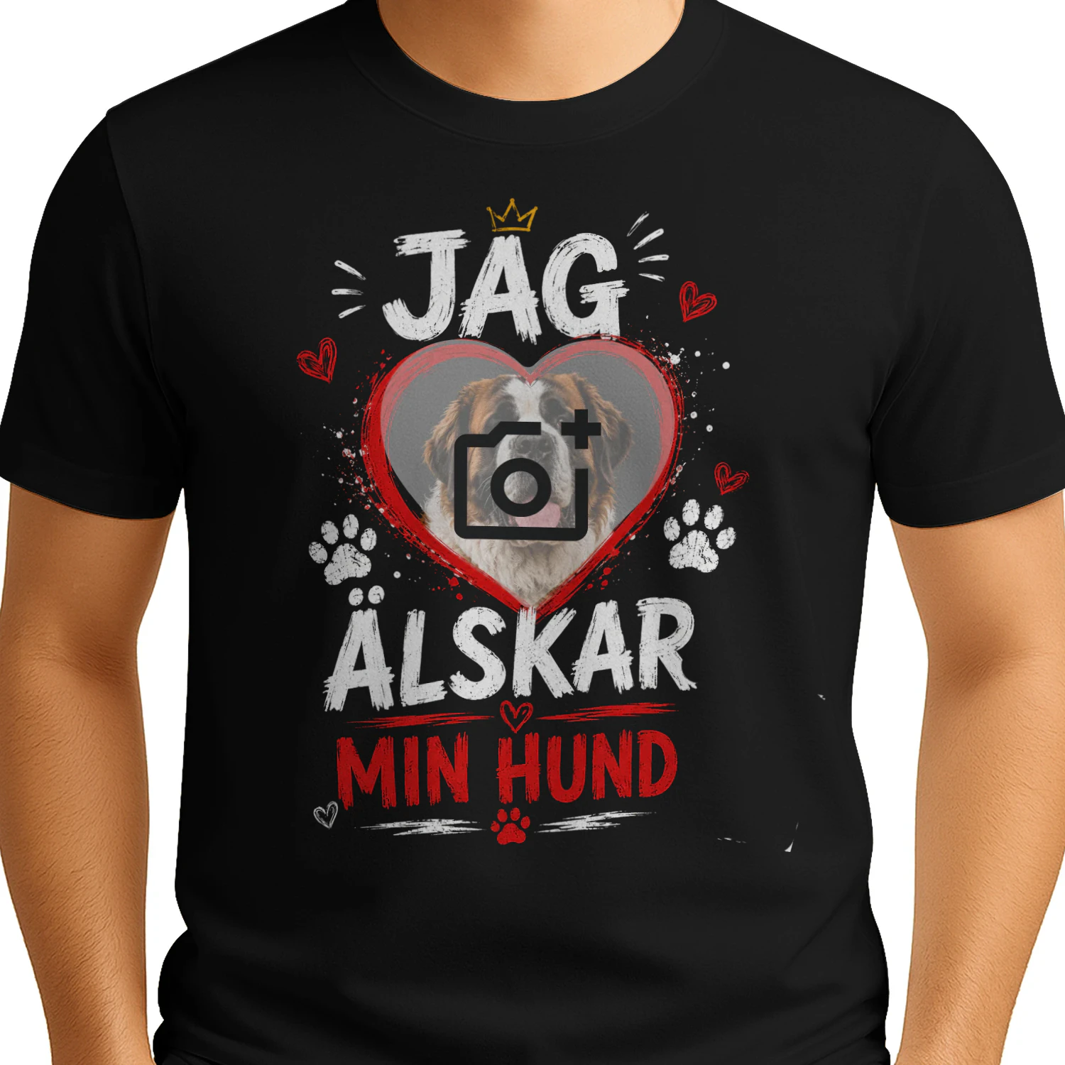 Jag Älskar Min Hund | Sankt Bernhard | Hundälskare | Rolig Hunddesign | Present till Hundägare