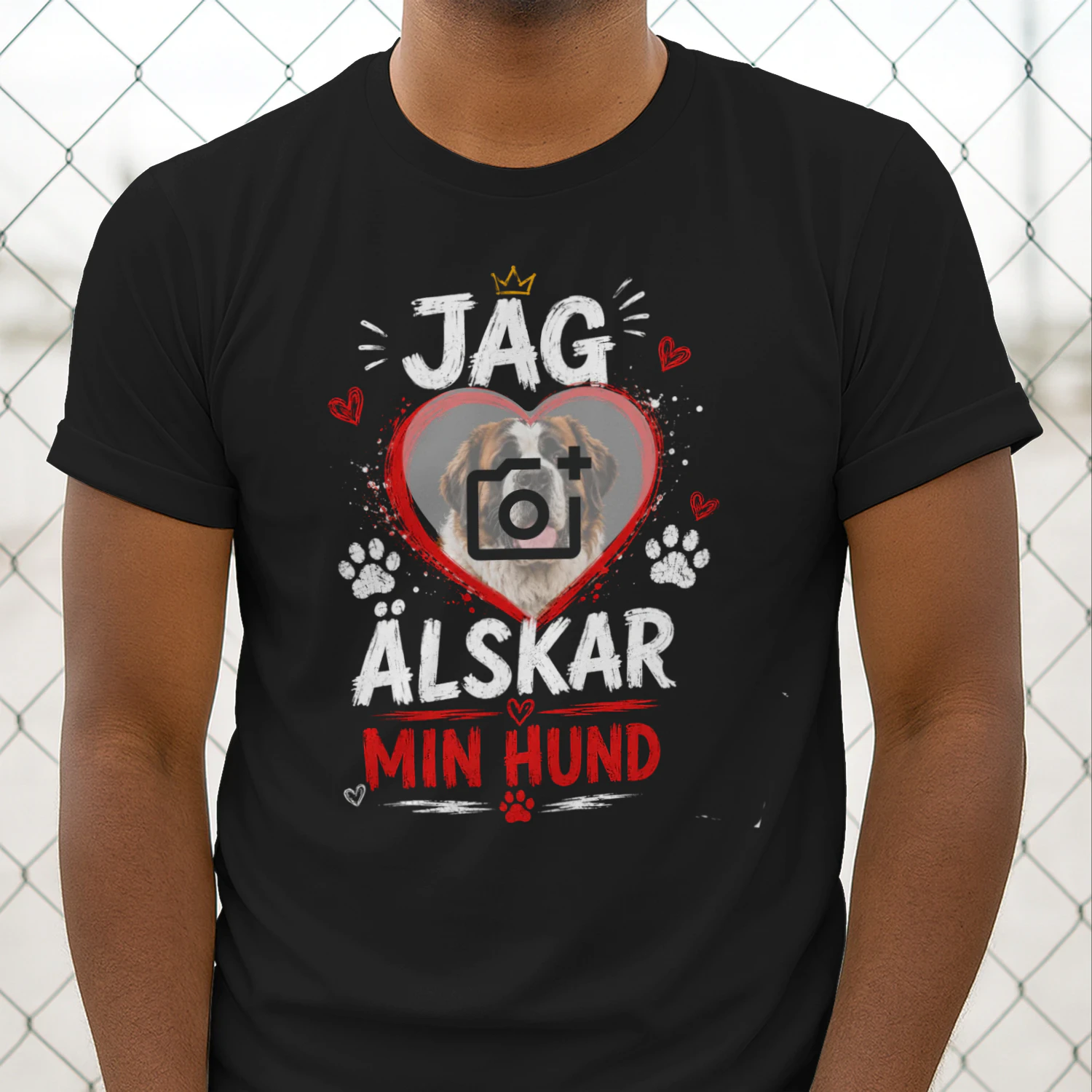Jag Älskar Min Hund | Sankt Bernhard | Hundälskare | Rolig Hunddesign | Present till Hundägare