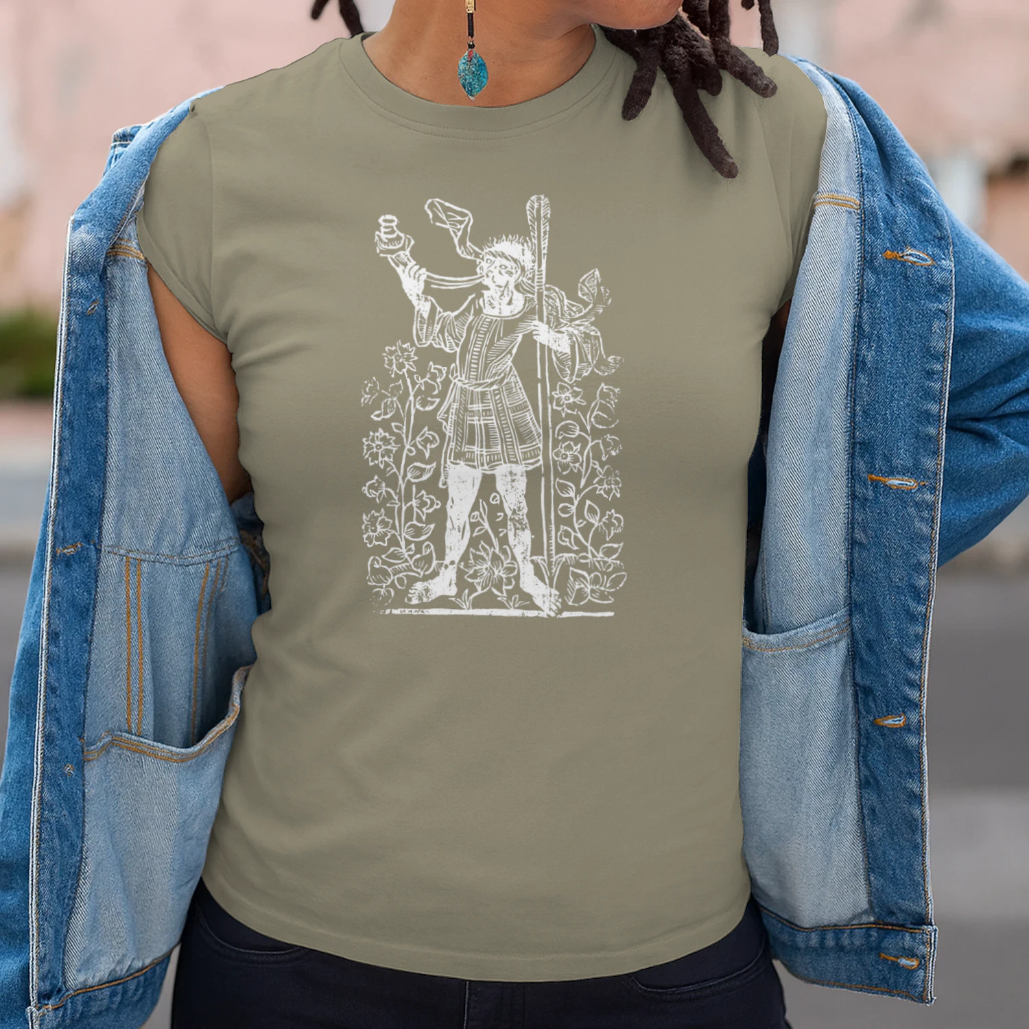 Vintage Medieval Woodcut Graphic T-Shirt – Dark Academia & Renaissance Folklore Aesthetic 