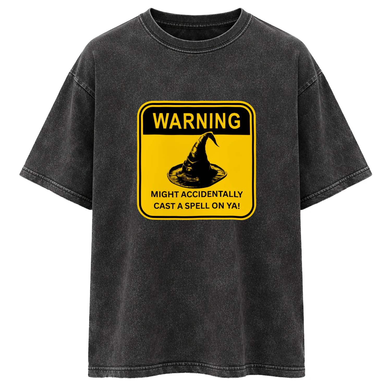Warning Might Accidentally Cast A Spell On Ya Oversized Vintage Graphic T-Shirt