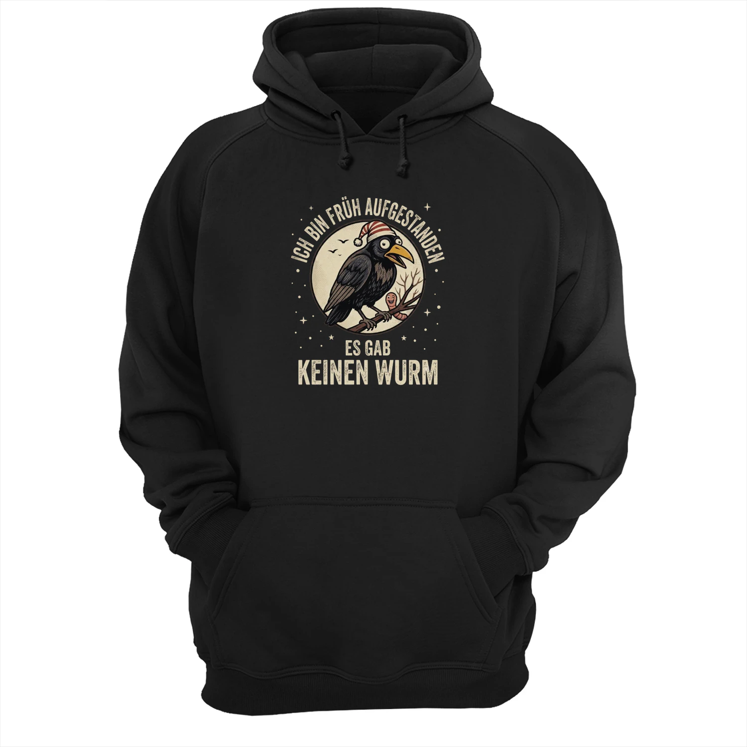 Lustiges Vogel Hoodie – Ich bin früh aufgestanden, es gab keinen Wurm