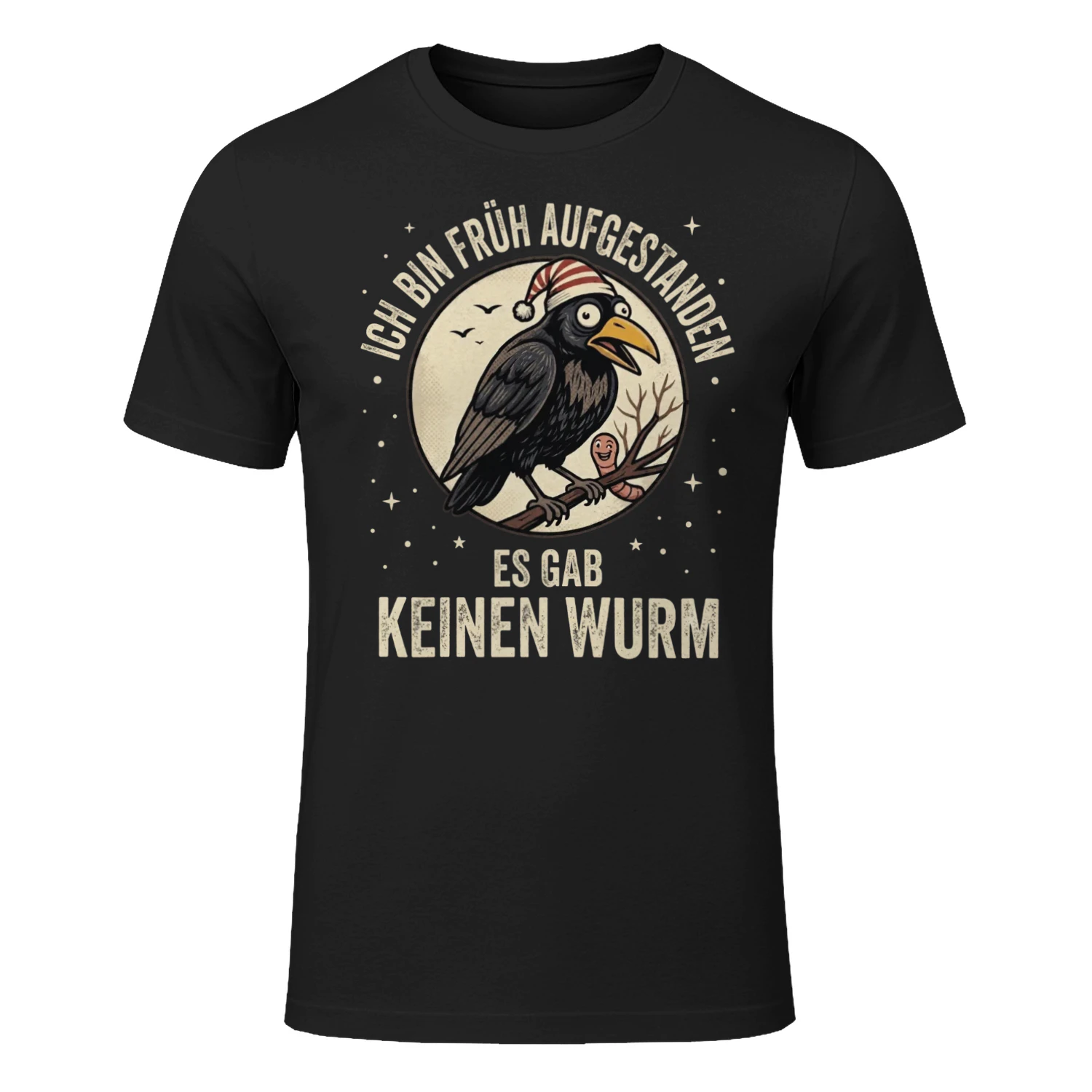 Lustiges Vogel T-Shirt – Ich bin früh aufgestanden, es gab keinen Wurm