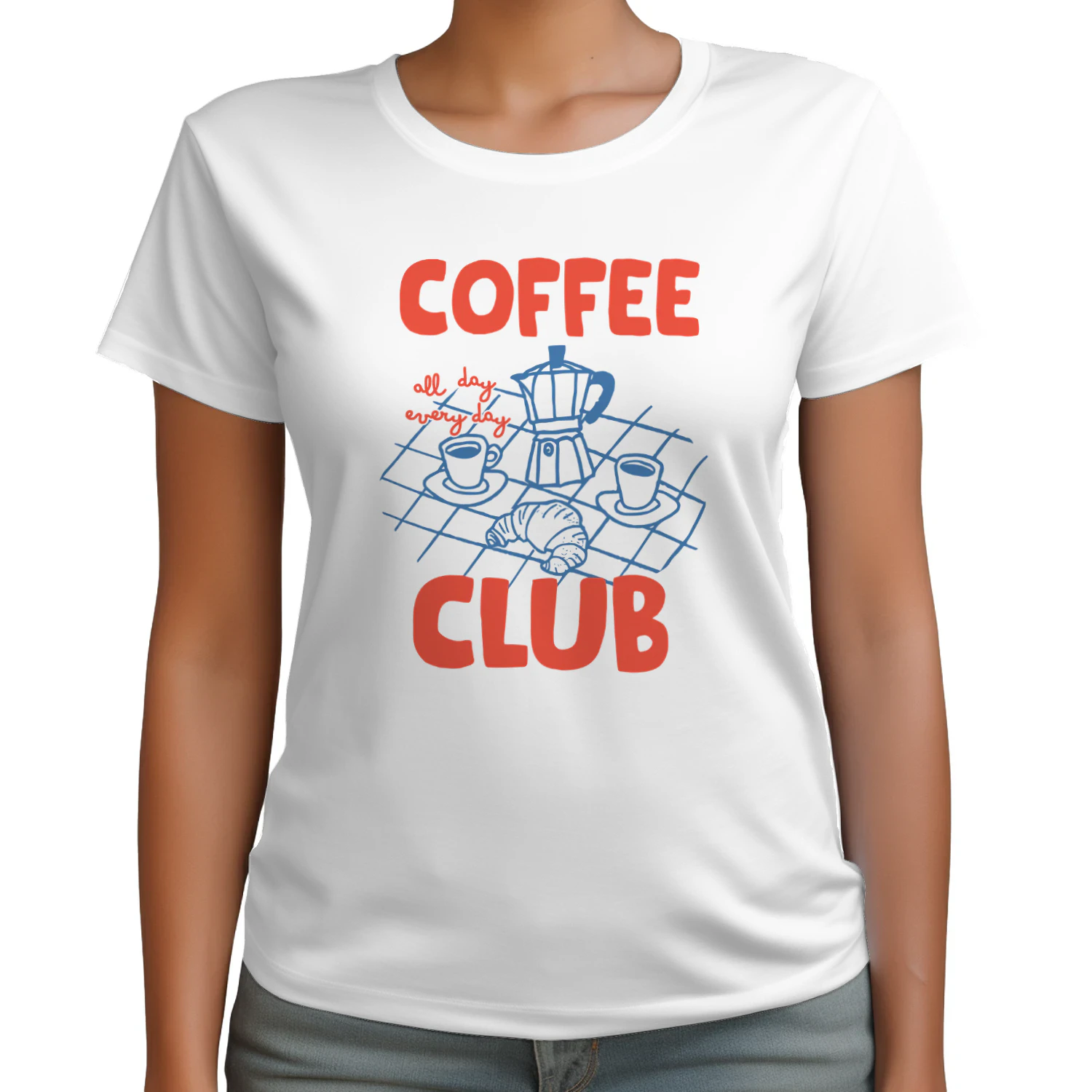 Coffee Club All Day Every Day Classic Unisex T-shirt