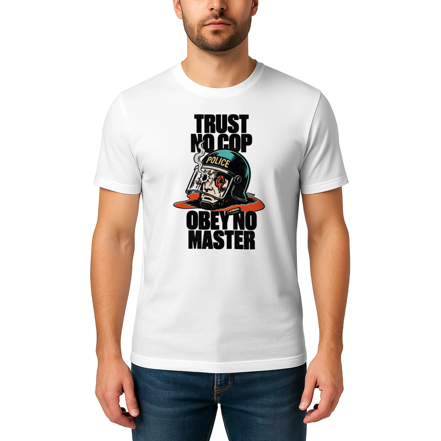 Trust no Cop Obey no master - Tshirt