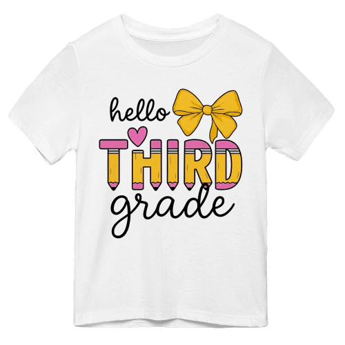 Hello 3rd Grade for Girls Boys Cute Back to School Pencil