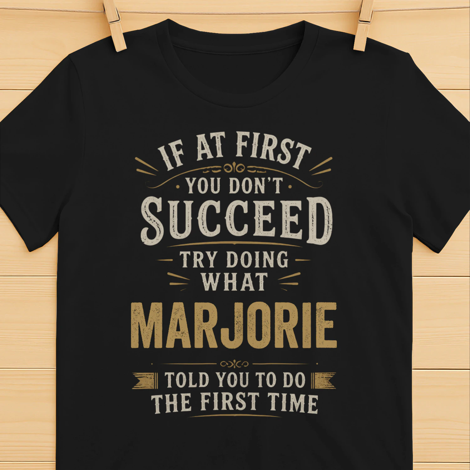 trydoing marjorie