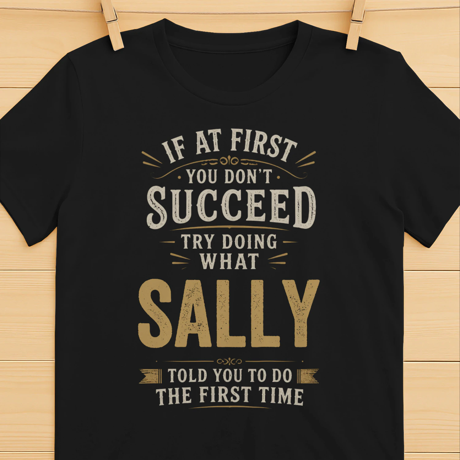 trydoing sally
