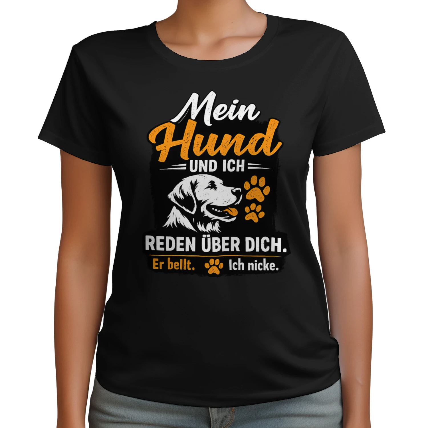Mein Hund und Ich Reden Über Dich Lustiges Hunde T-Shirt
