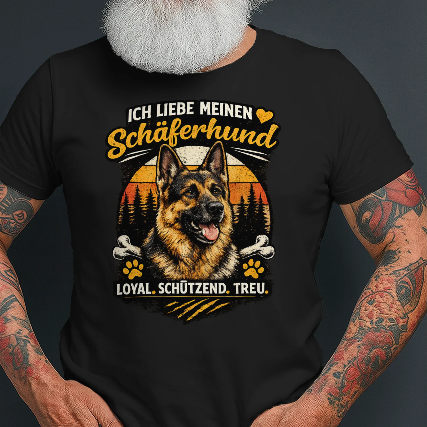 Ich Liebe Meinen Schäferhund – Loyal, Schützend, Treu T-Shirt