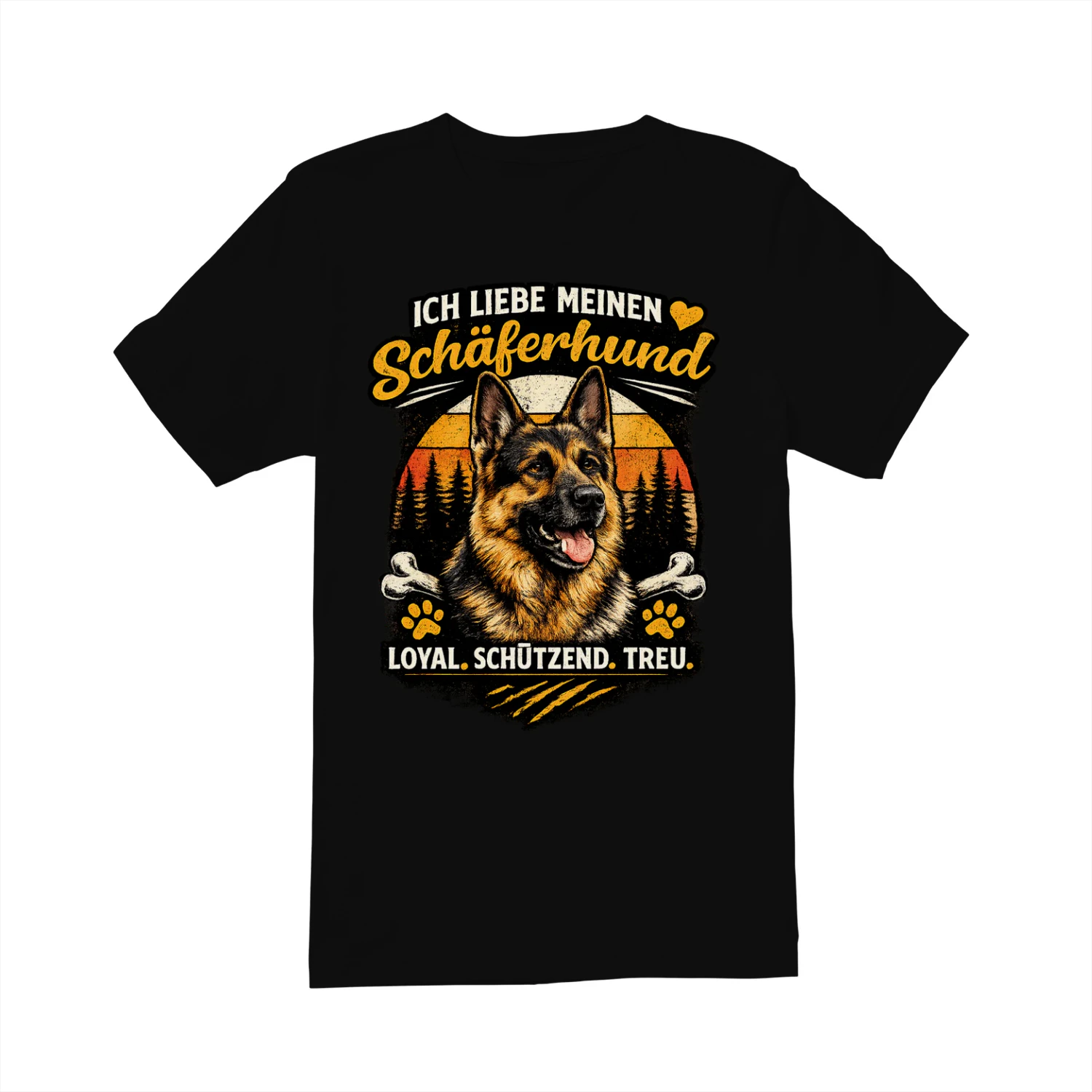 Ich Liebe Meinen Schäferhund – Loyal, Schützend, Treu T-Shirt