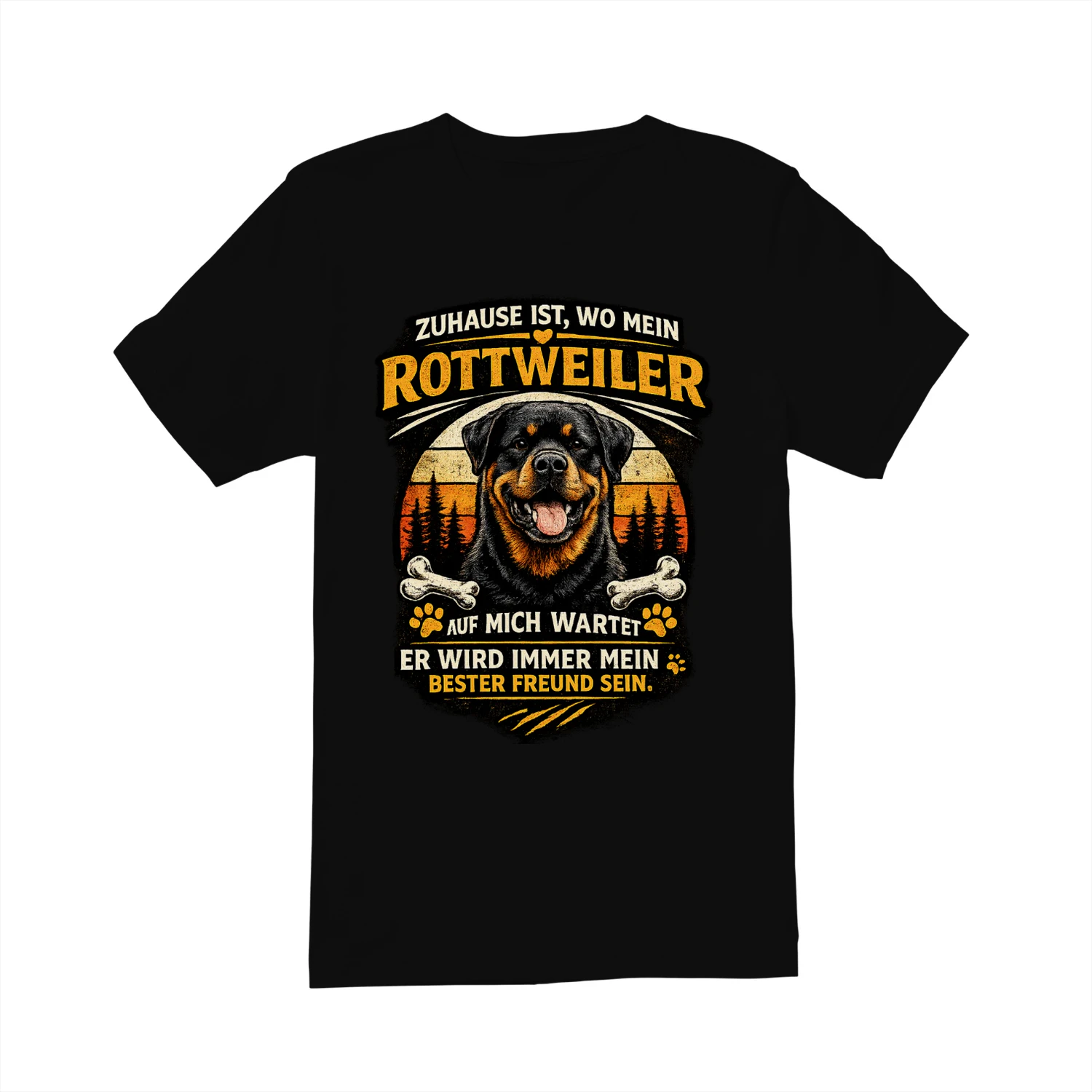 Deutscher Schäferhund Zuhause – Lustiges Hundeliebhaber T-Shirt