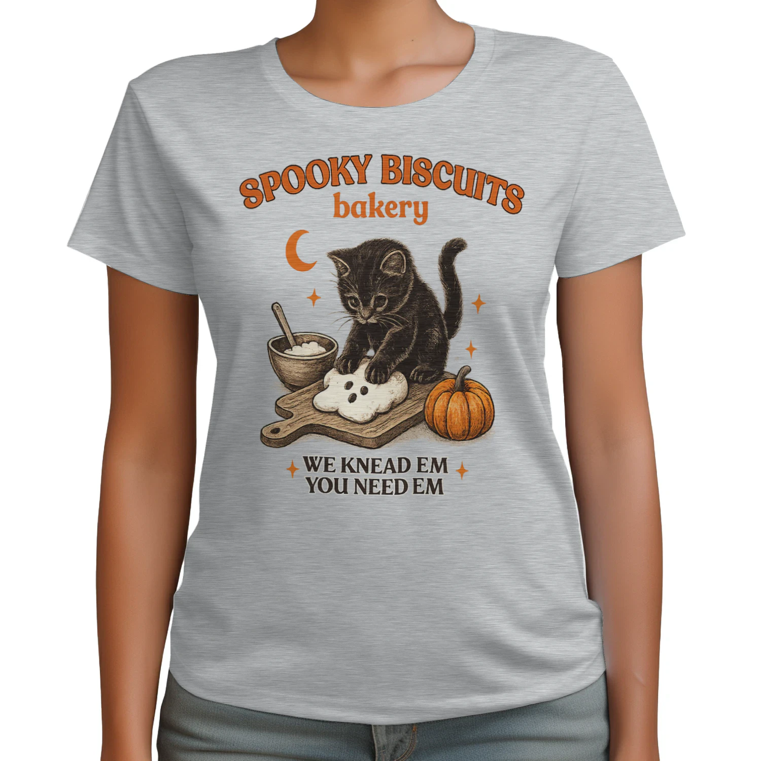 Spooky Season Cat Lover Shirt, Vintage Halloween Bakery Tee, Viva Store®