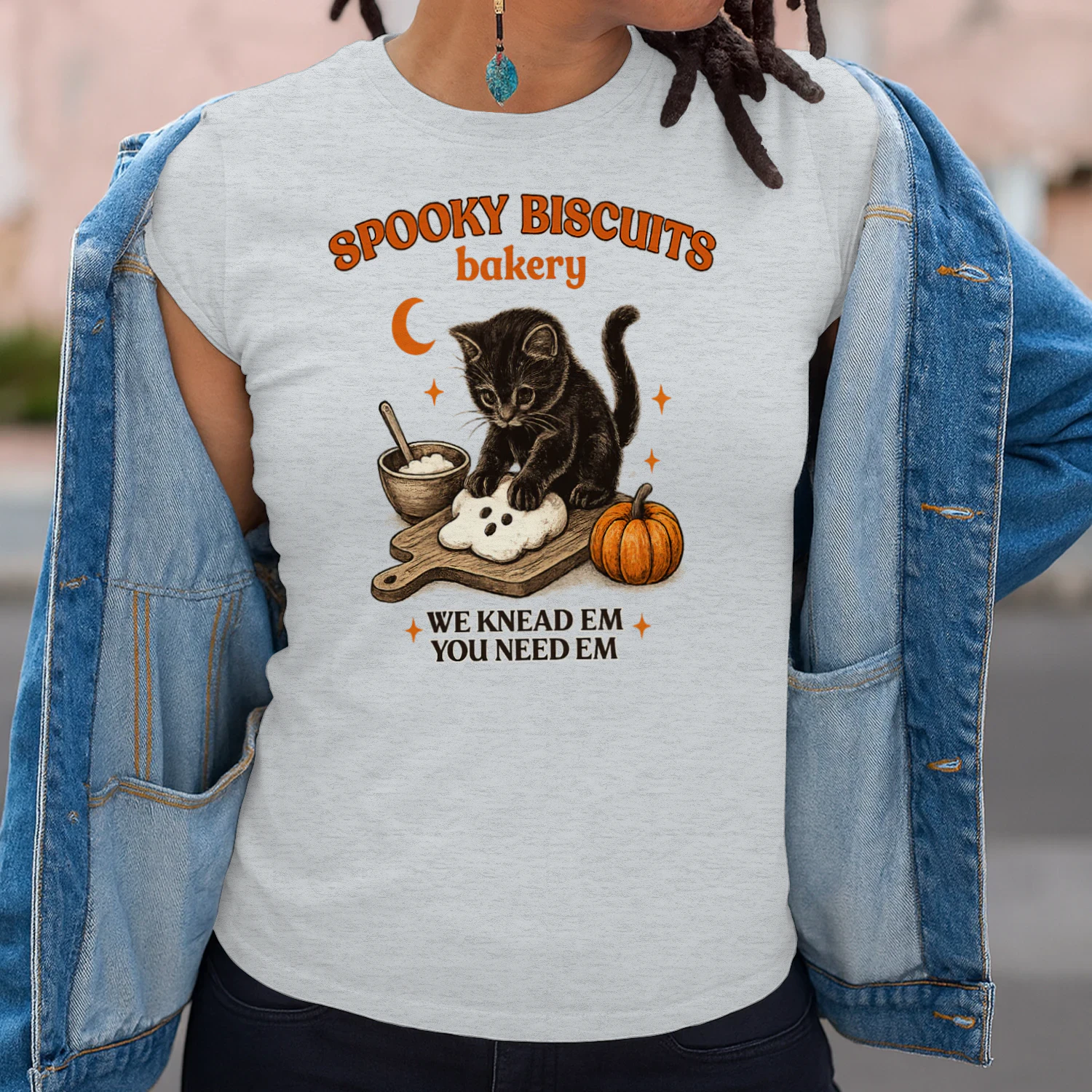Spooky Season Cat Lover Shirt, Vintage Halloween Bakery Tee, Viva Store®