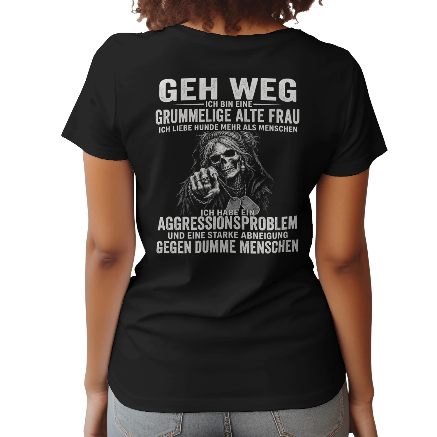 GEH WEG ICH BIN EINE GRUMMELIGE ALTE FRAU! - Limitierte Auflage
