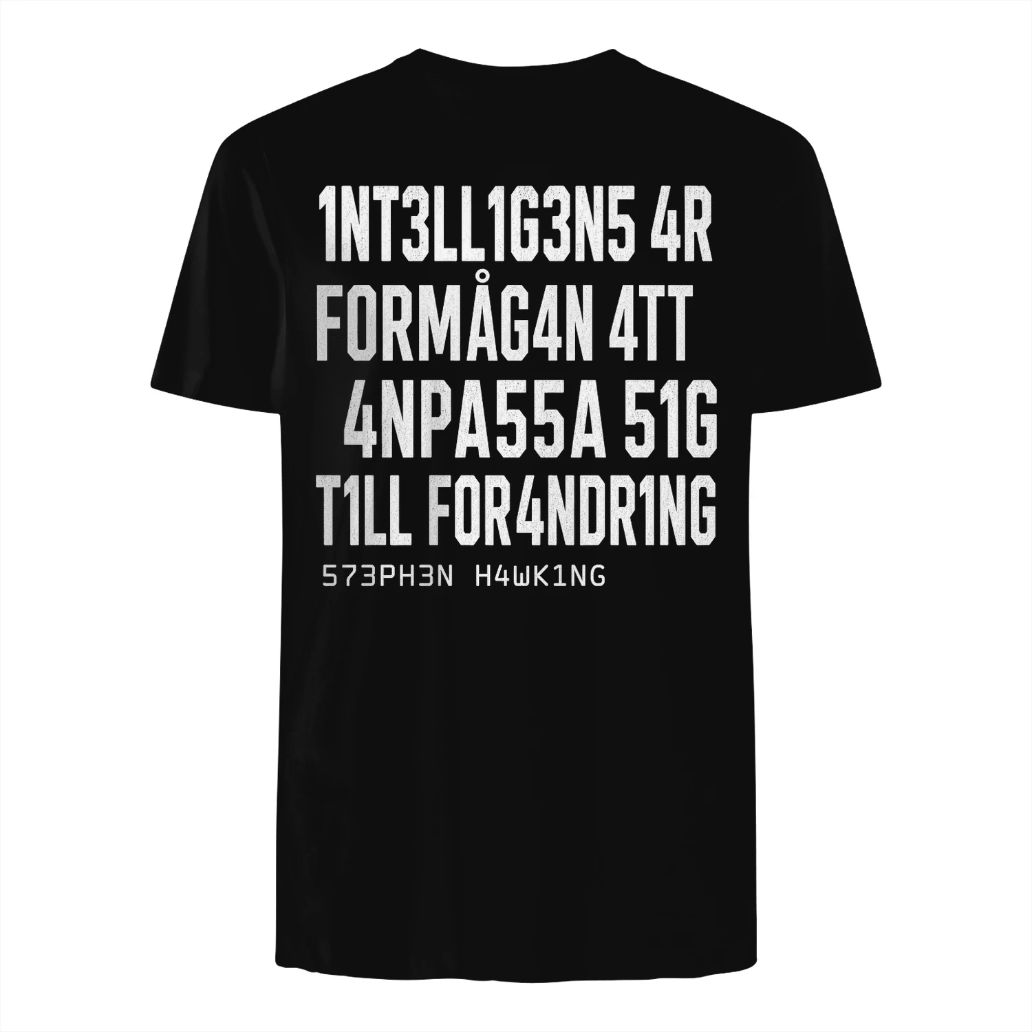 INTELLIGENS ÄR FÖRMÅGAN ATT ANPASSA SIG TILL FÖRÄNDRING! - Begränsad Upplaga