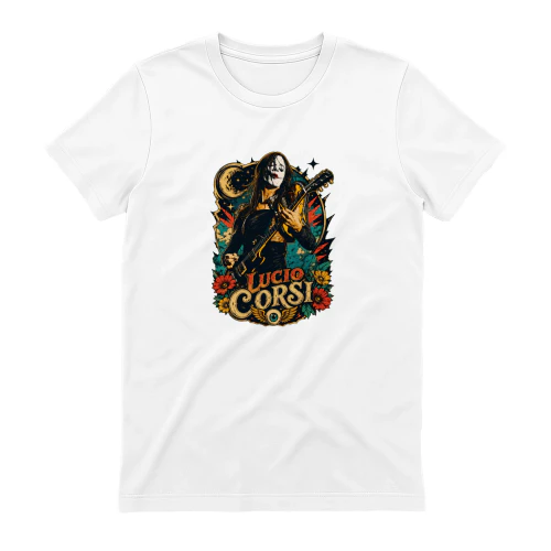 Lucio Corsi Merch Chitarrista Glam Rock Vintage