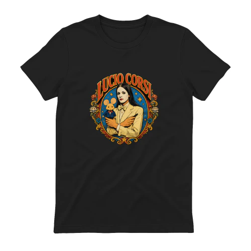 Lucio Corsi Merch Ritratto Glam Magico e Retrò