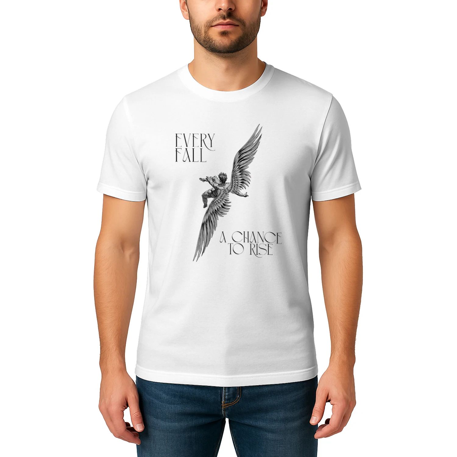 Falling Angel Dark Aesthetic Graphic Shirt Essential Tee