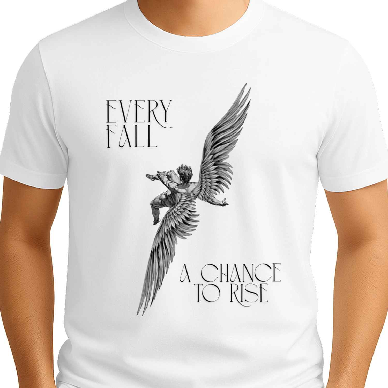 Falling Angel Dark Aesthetic Graphic Shirt Essential Tee