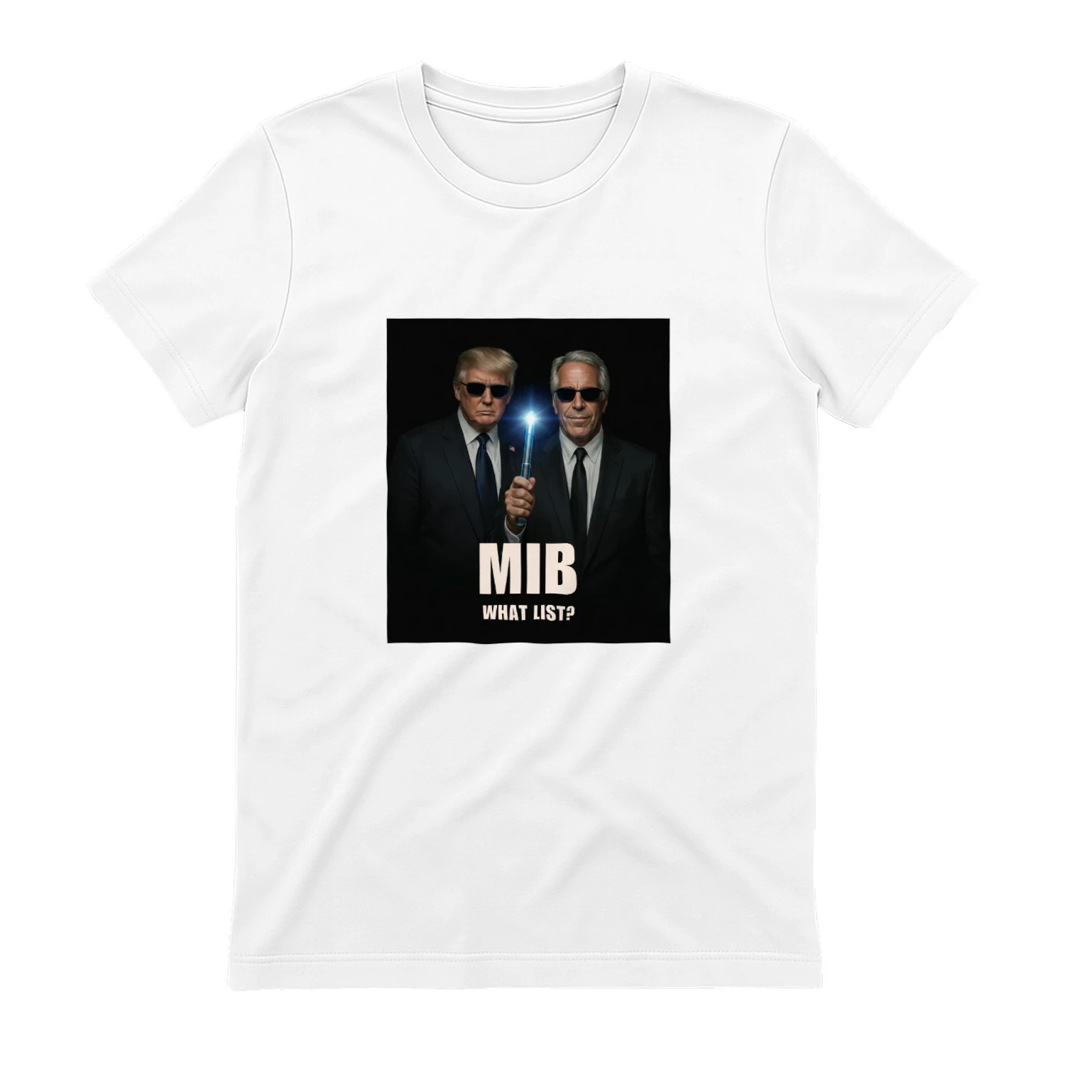 D. Trump and J. Epstein What List? Men's T-shirt
