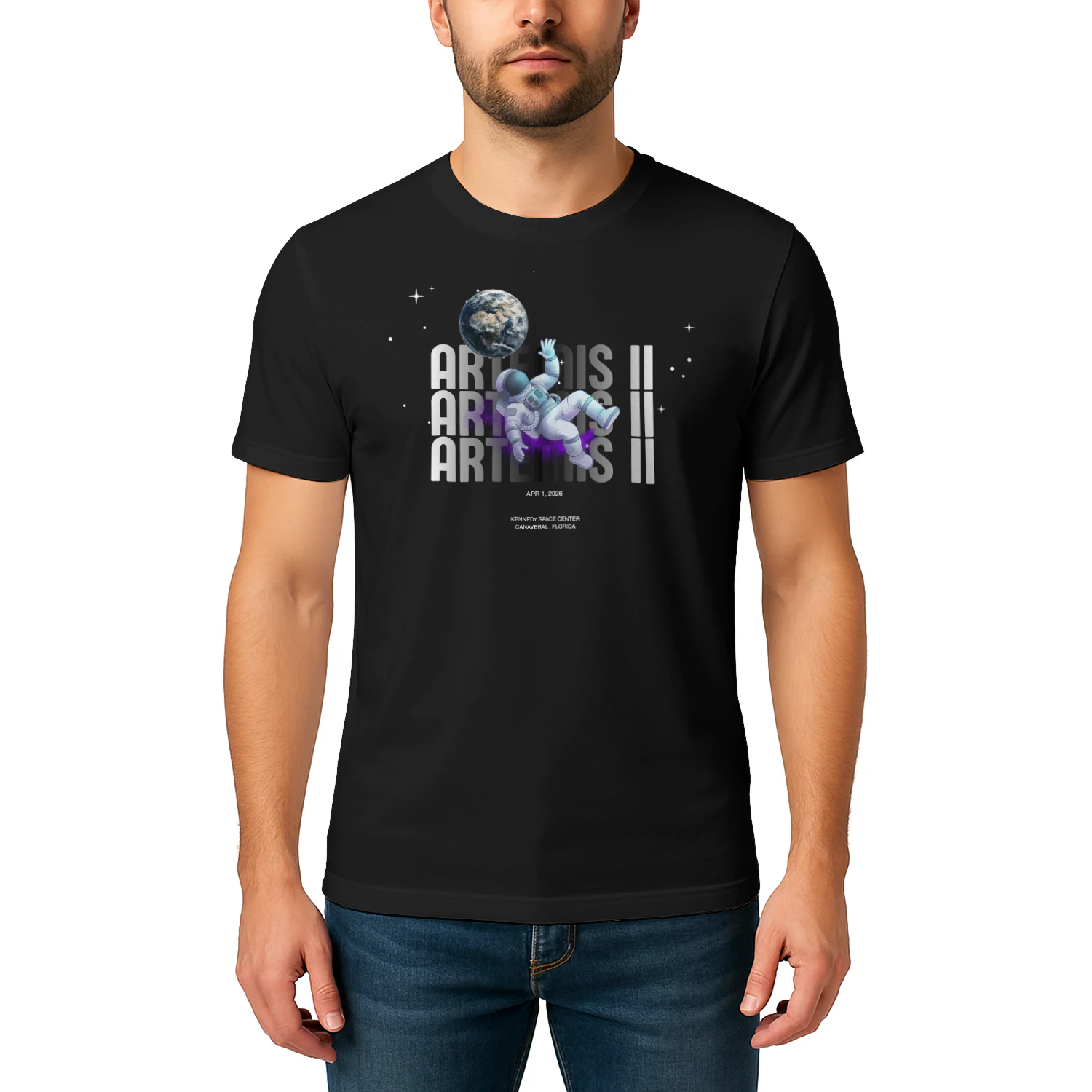 Artemis II Astronaut T-Shirt – Fly Beyond Earth | Space Exploration Design Classic Men's T-shirt