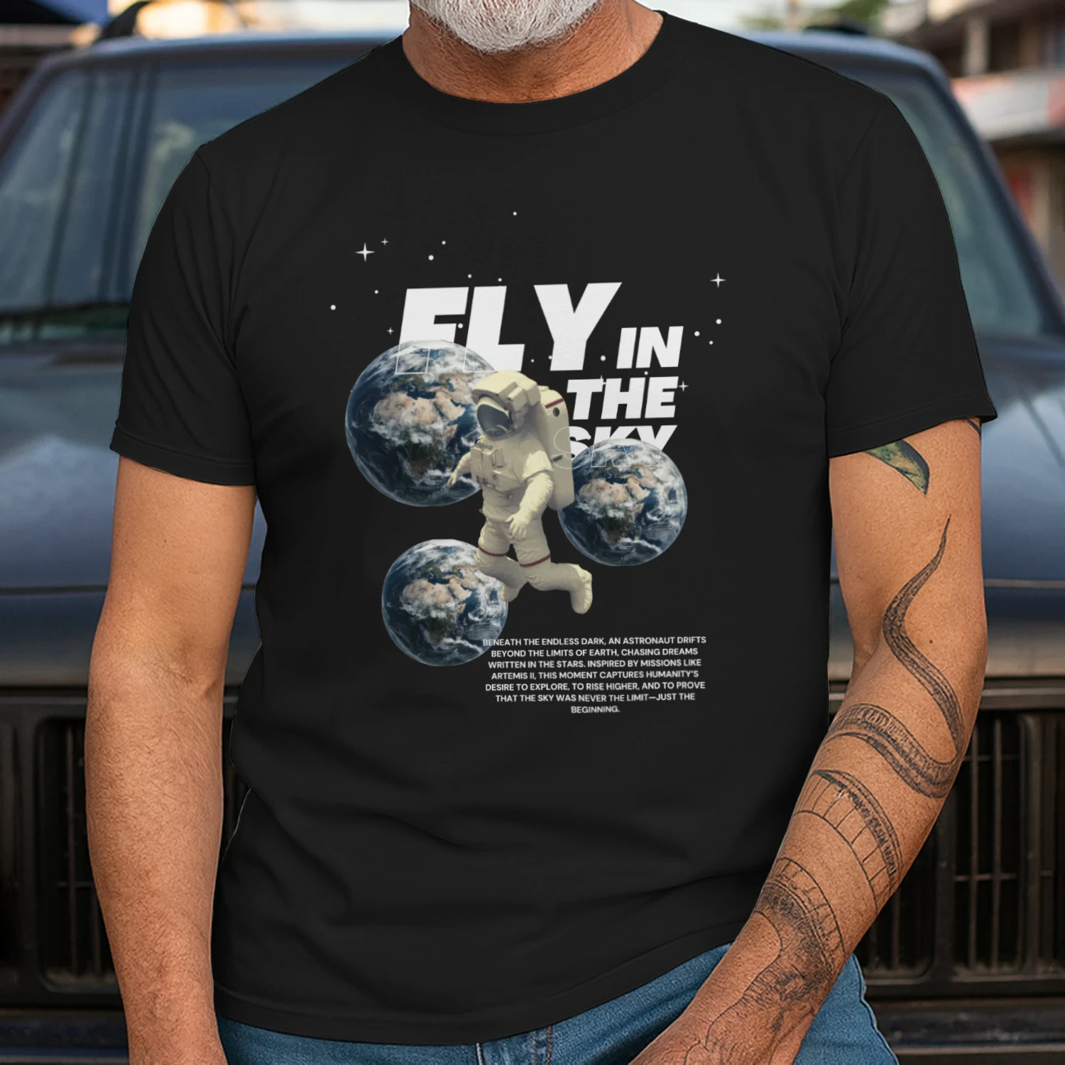 Orbital Drift: The Artemis Edition  🧑‍🚀  Design Classic Men's T-shirt