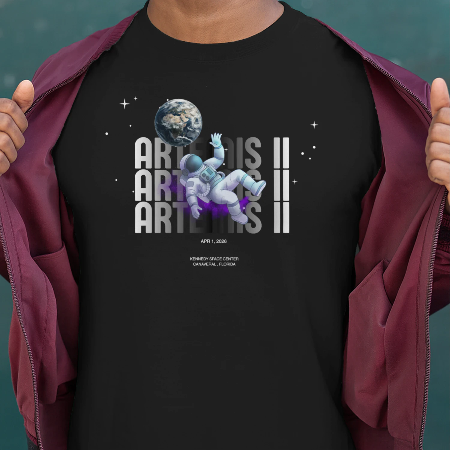 Artemis II Astronaut T-Shirt – Fly Beyond Earth | Space Exploration Design Classic Men's T-shirt