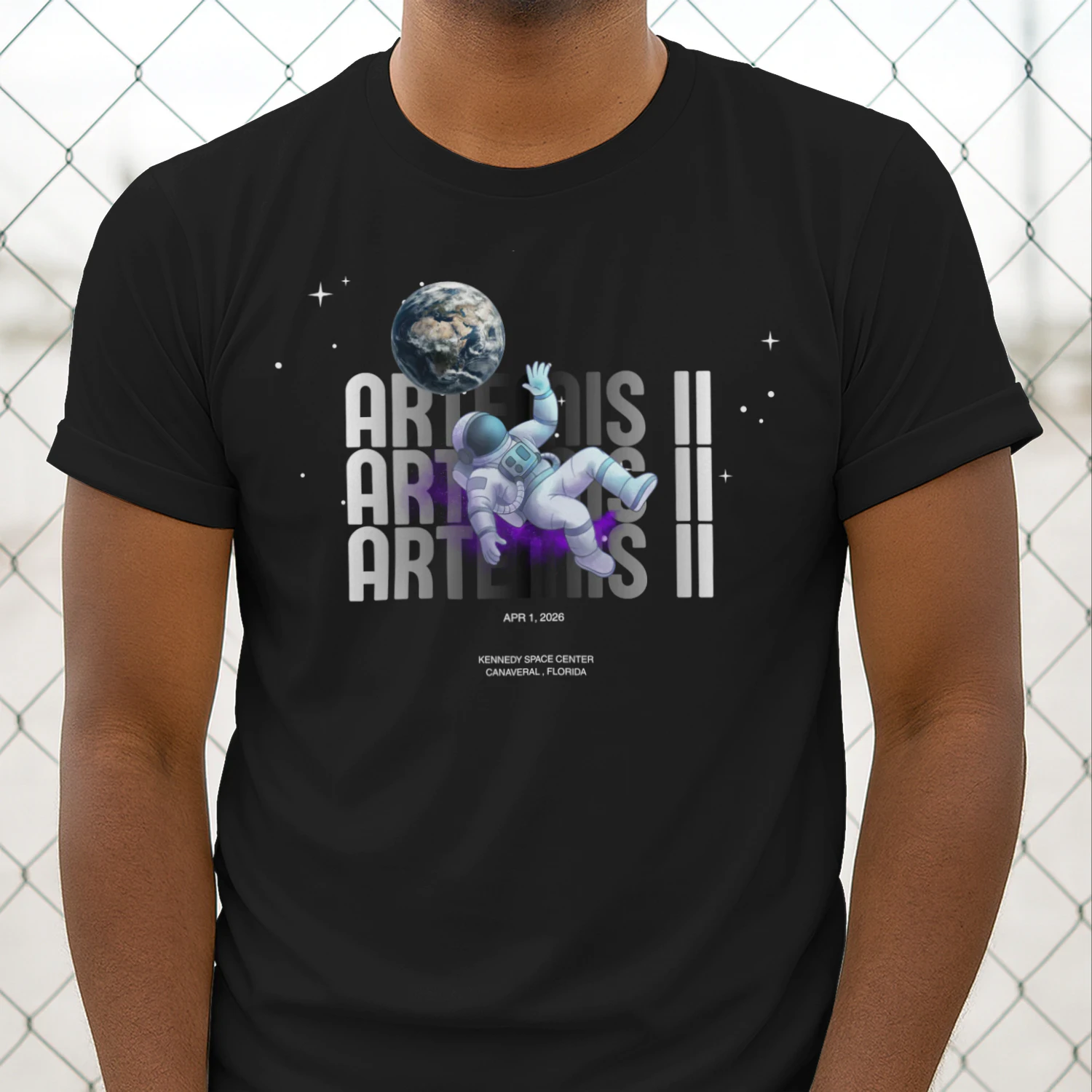 Artemis II Astronaut T-Shirt – Fly Beyond Earth | Space Exploration Design Classic Men's T-shirt