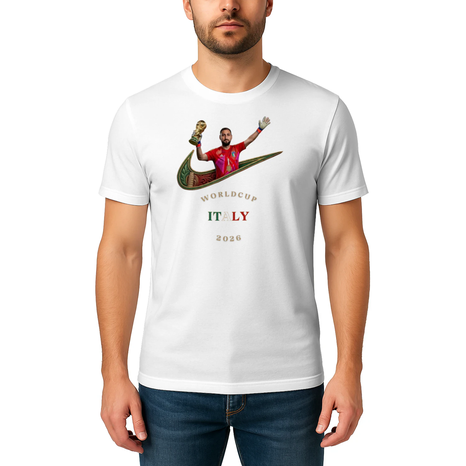 Gli Azzurri: Mediterranean Blue – Classic Men's T-shirt Limited Edition : World Cup 2026 Italy Fan Kit