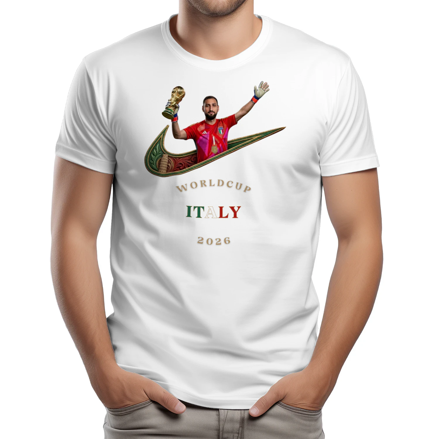 Gli Azzurri: Mediterranean Blue – Classic Men's T-shirt Limited Edition : World Cup 2026 Italy Fan Kit