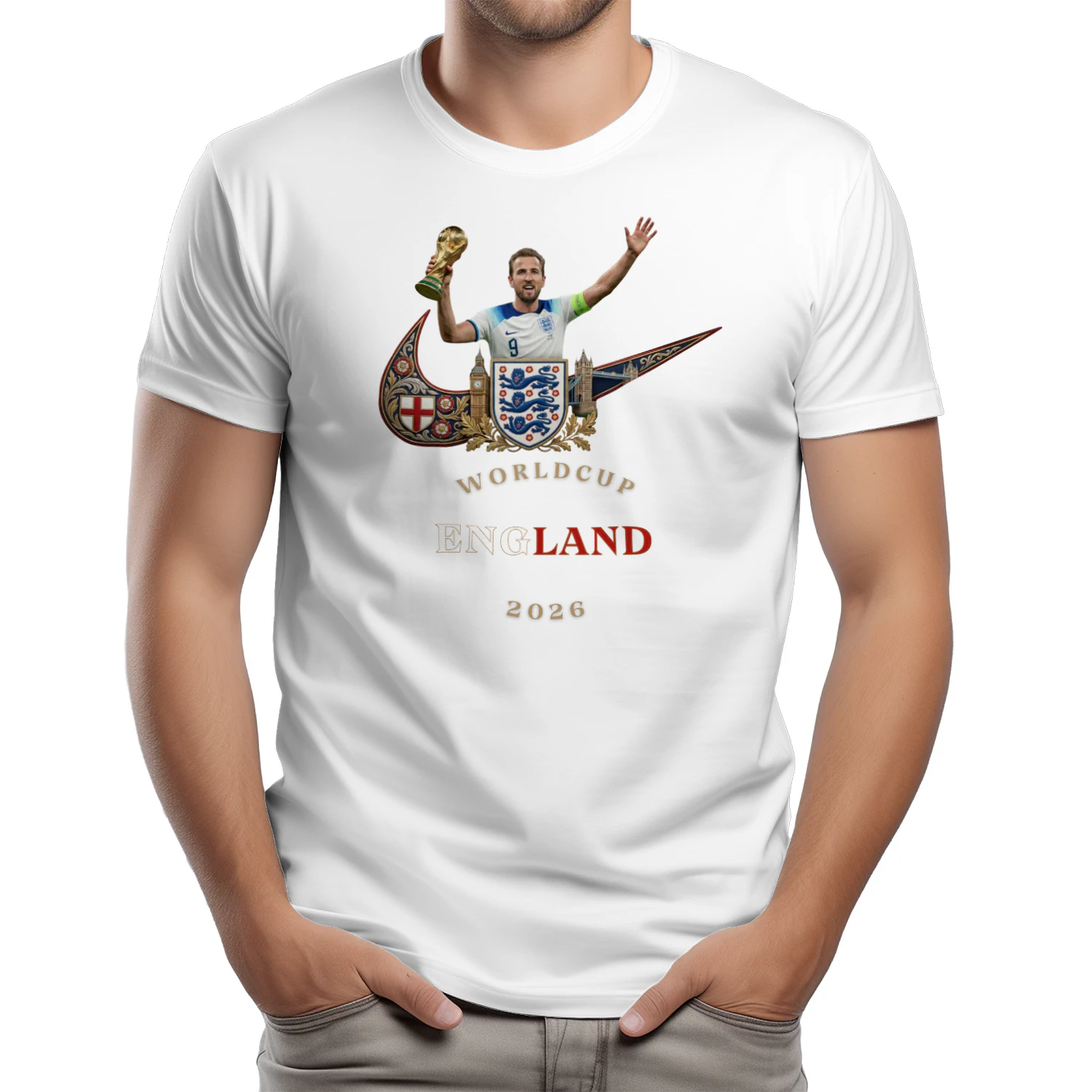 The Three Lions – Classic Men's T-shirt Limited Edition : World Cup 2026 England Fan Kit