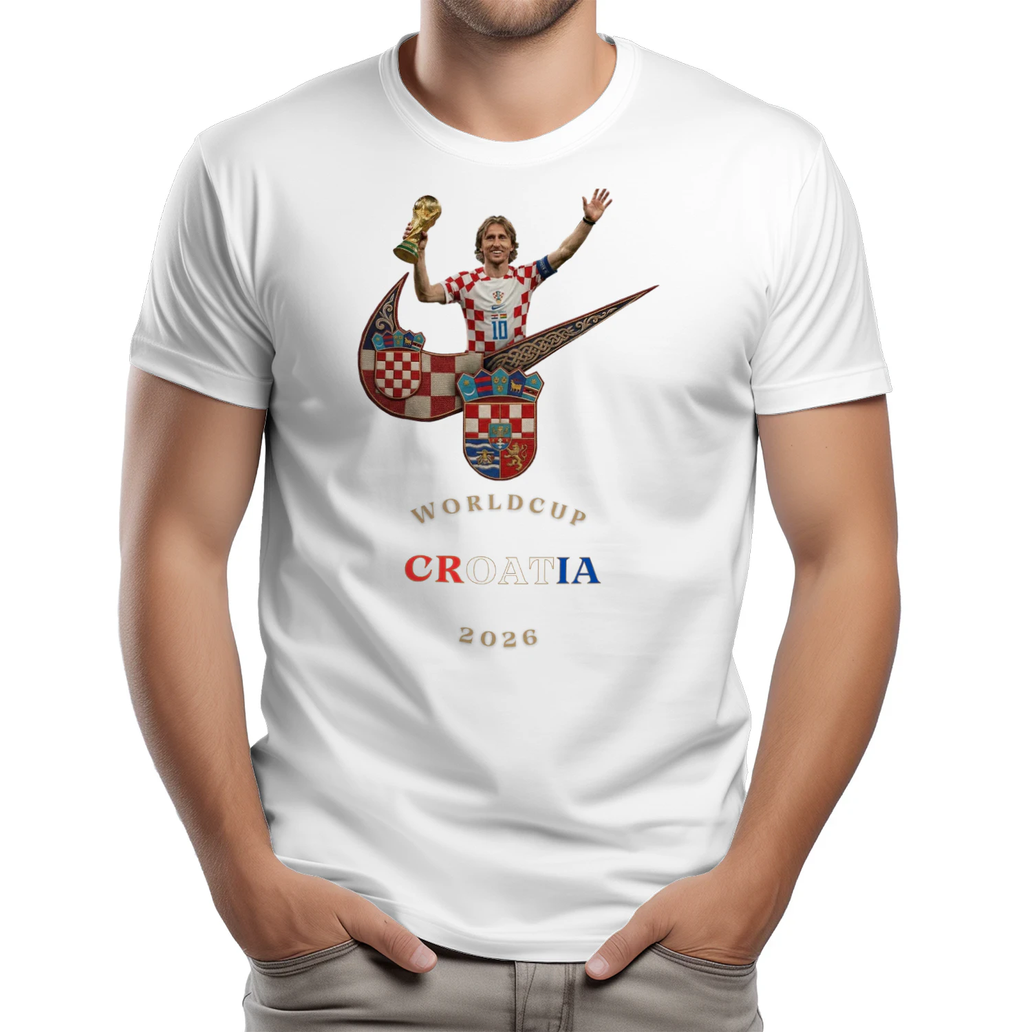 The Vatreni: Checkered Warriors – Classic Men's T-shirt Limited Edition : World Cup 2026 Croatia Fan Kit