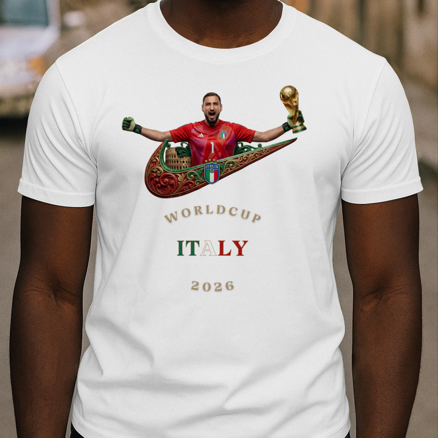 Gli Azzurri: Mediterranean Blue – Classic Men's T-shirt Limited Edition : World Cup 2026 Italy Fan Kit