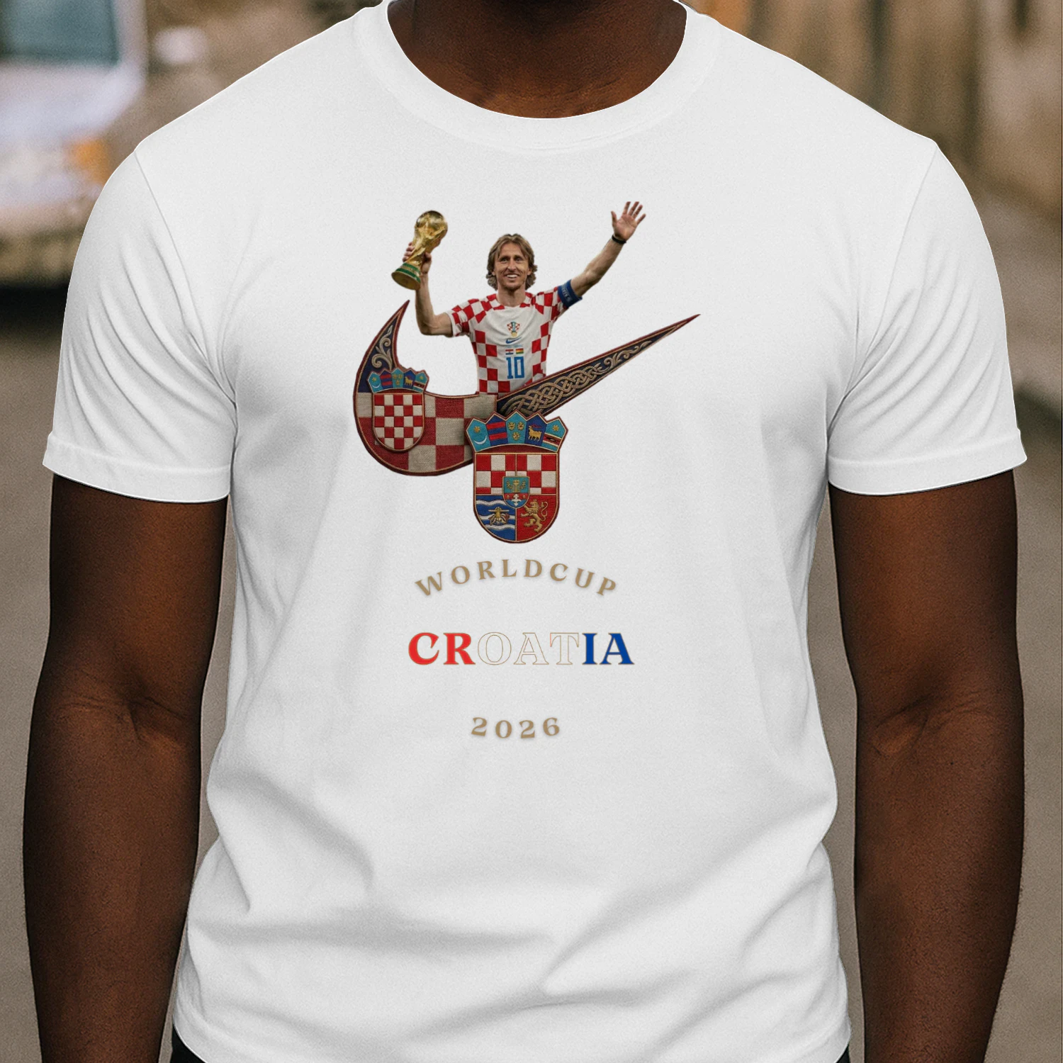 The Vatreni: Checkered Warriors – Classic Men's T-shirt Limited Edition : World Cup 2026 Croatia Fan Kit
