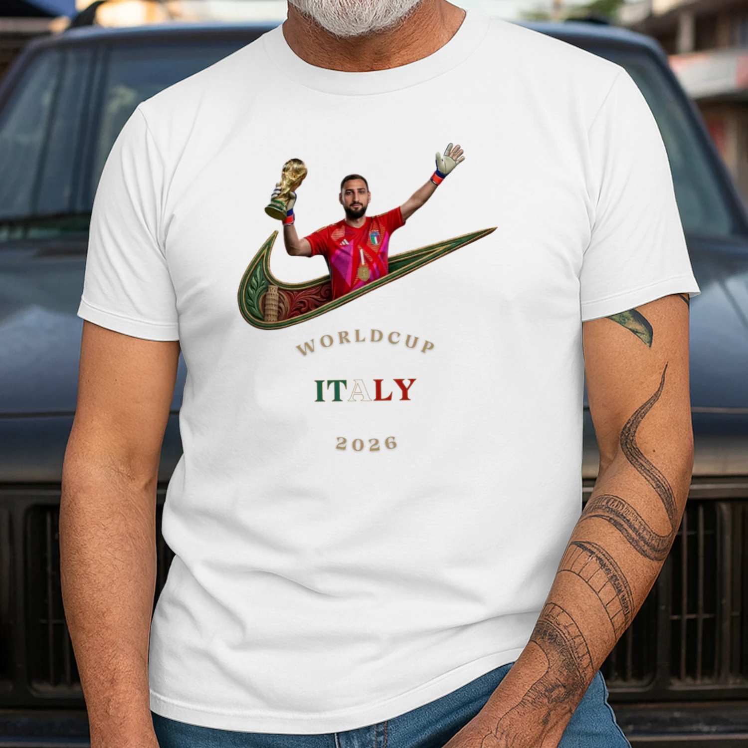 Gli Azzurri: Mediterranean Blue – Classic Men's T-shirt Limited Edition : World Cup 2026 Italy Fan Kit