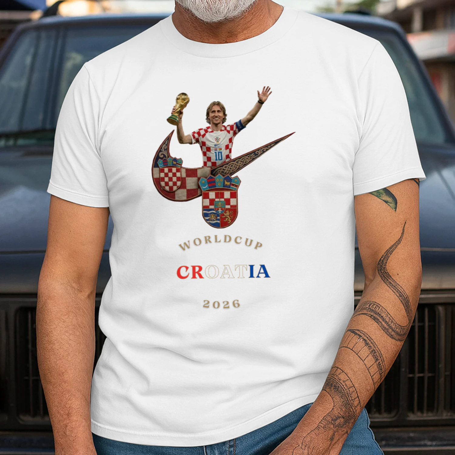 The Vatreni: Checkered Warriors – Classic Men's T-shirt Limited Edition : World Cup 2026 Croatia Fan Kit
