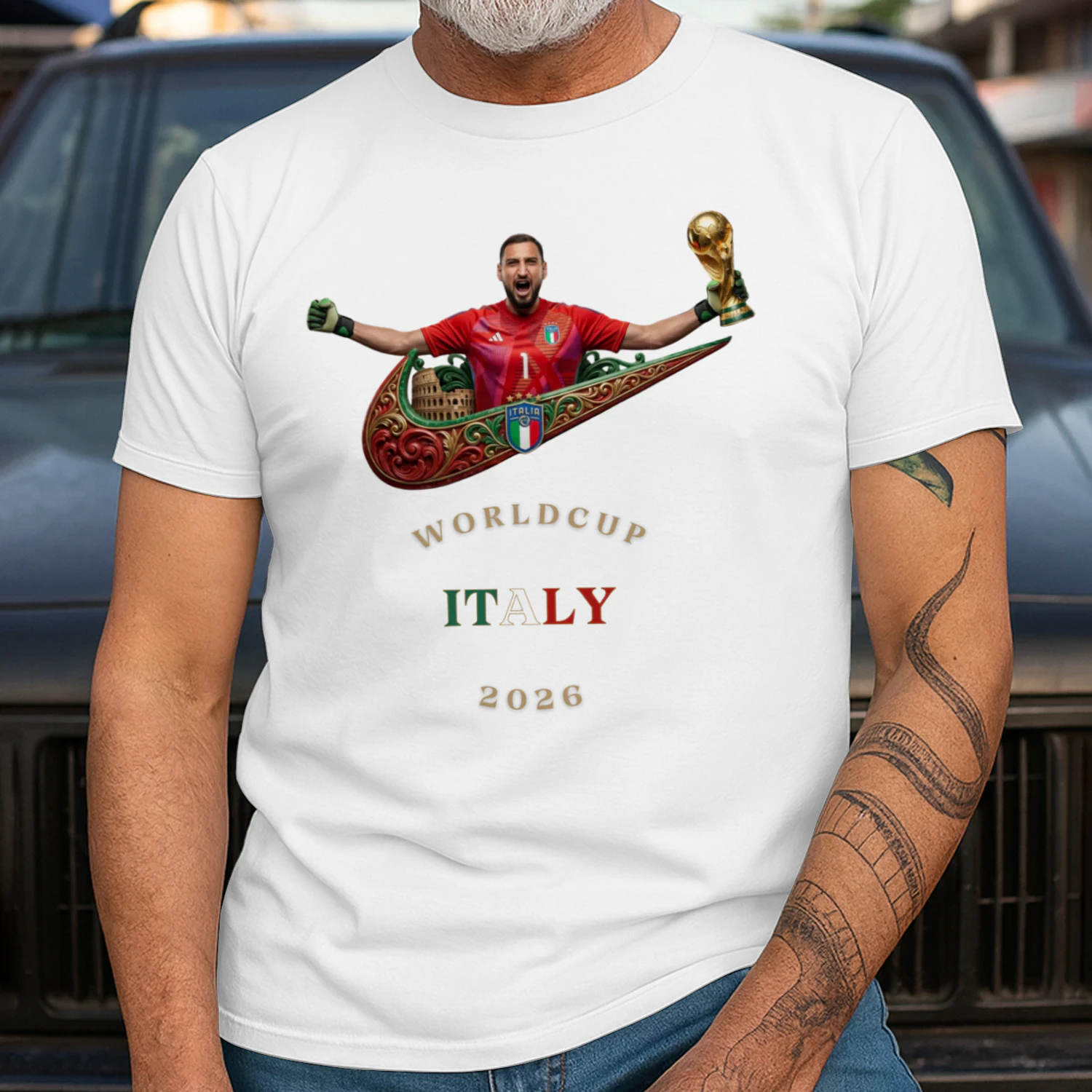 Gli Azzurri: Mediterranean Blue – Classic Men's T-shirt Limited Edition : World Cup 2026 Italy Fan Kit