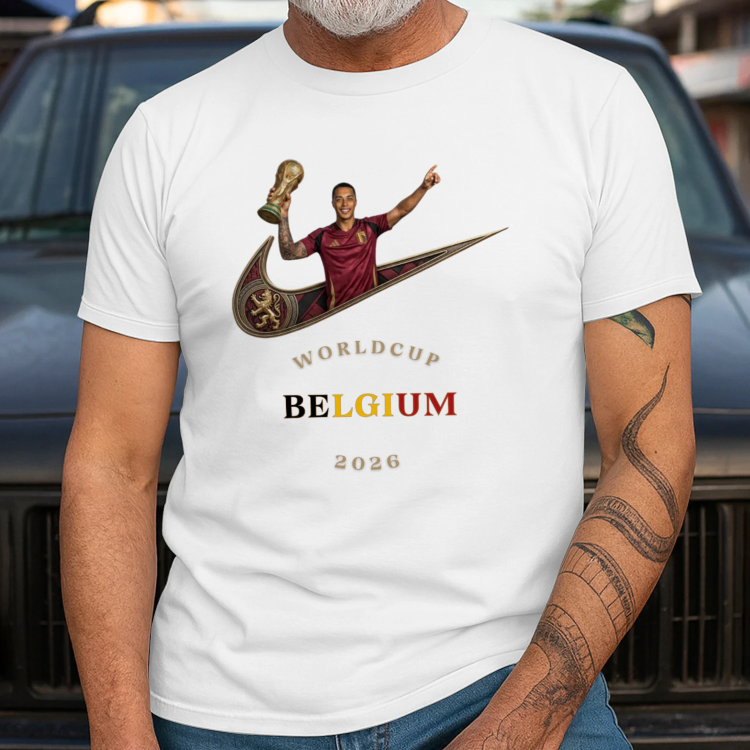 The Red Devils: Hell on the Pitch – Classic Men's T-shirt Limited Edition : World Cup 2026 Belgium Fan Kit