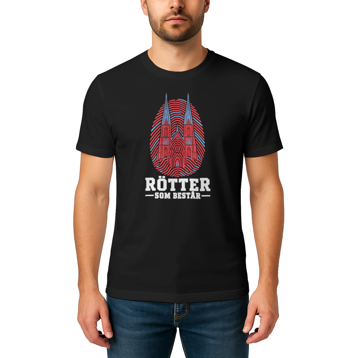Unisex T-shirt | Rötter Som Består — Uppsala | Tryckt i Europa