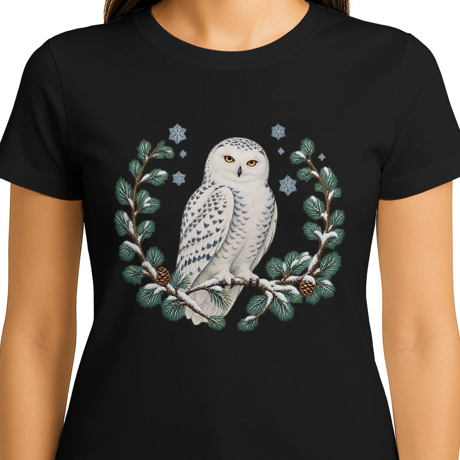 Snowy Owl Winter T-Shirt for Nature Lovers
